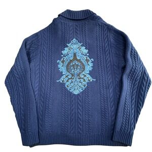 Robert Graham Limited Edition Cashmere Sweater Mens XL Palazzo Medici Cardigan